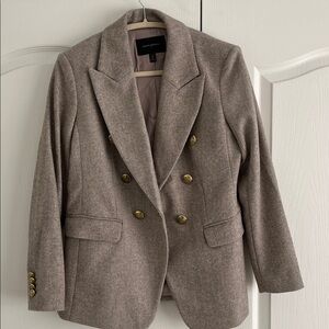 Banana Republic Tweed Icon Blazer with Gold Buttons size 8 petite